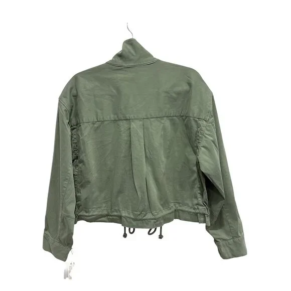 CASLON Green Crop Utility Jacket SMALL - Picture 3 of 10